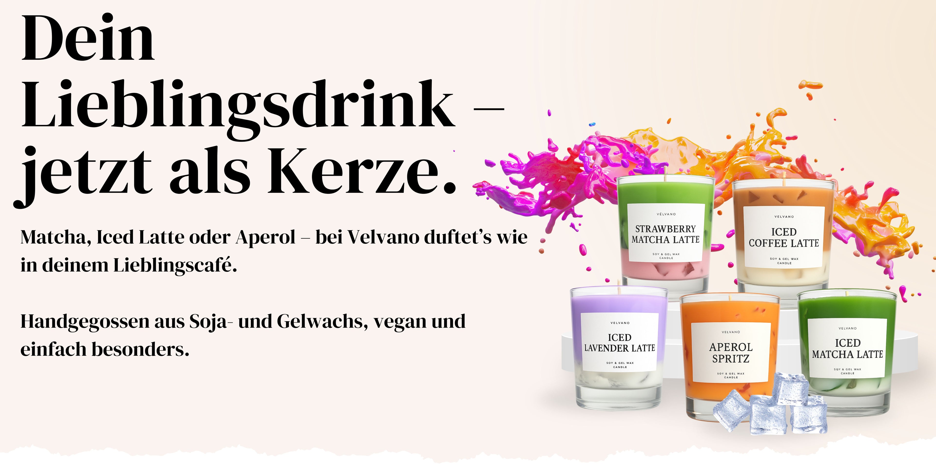 Dein Lieblingsdrink als Kerze