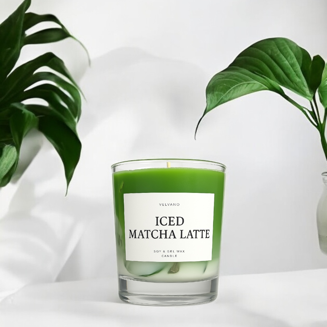 Matcha Latte Kerze Freistehend