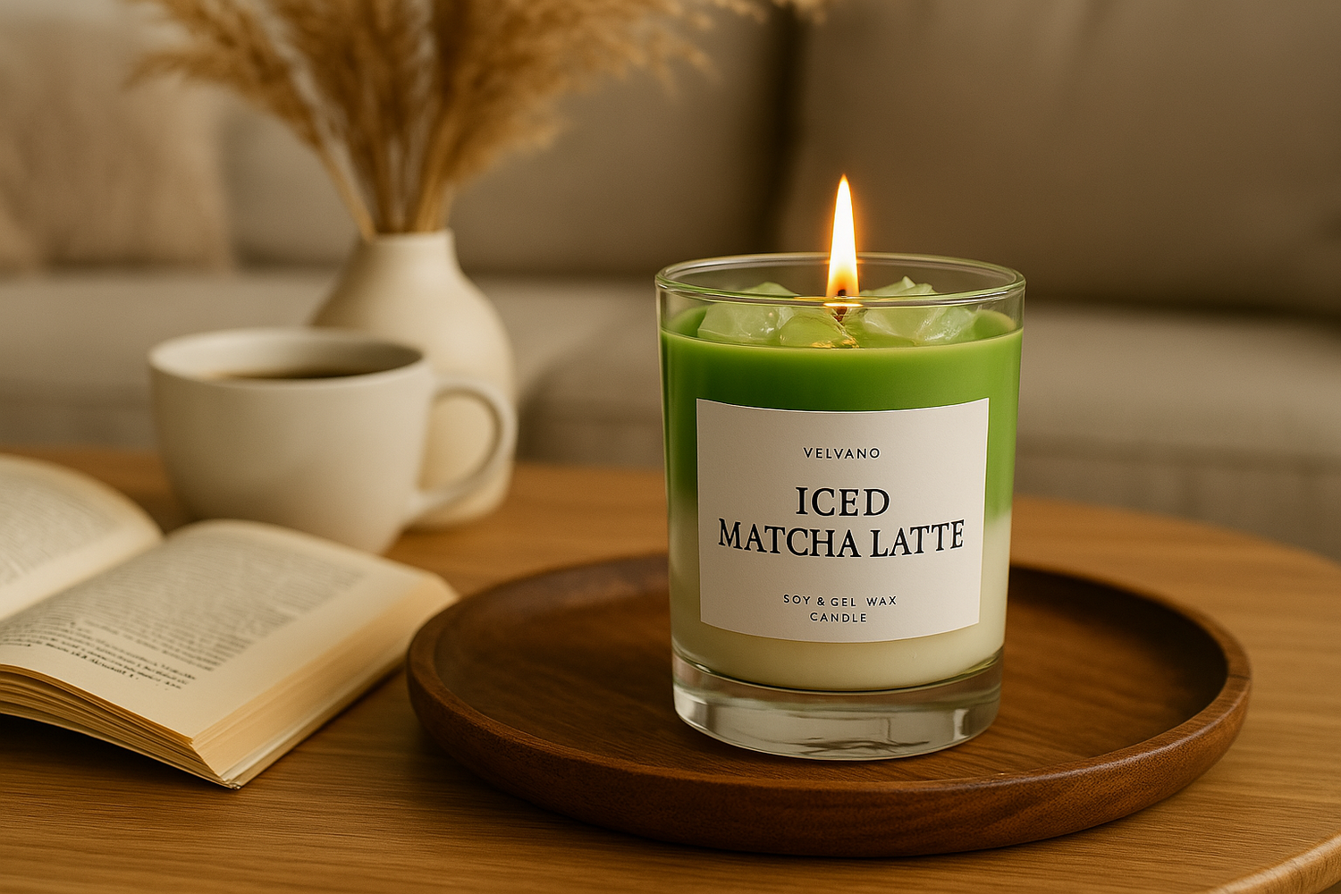 Iced Matcha Latte Kerze