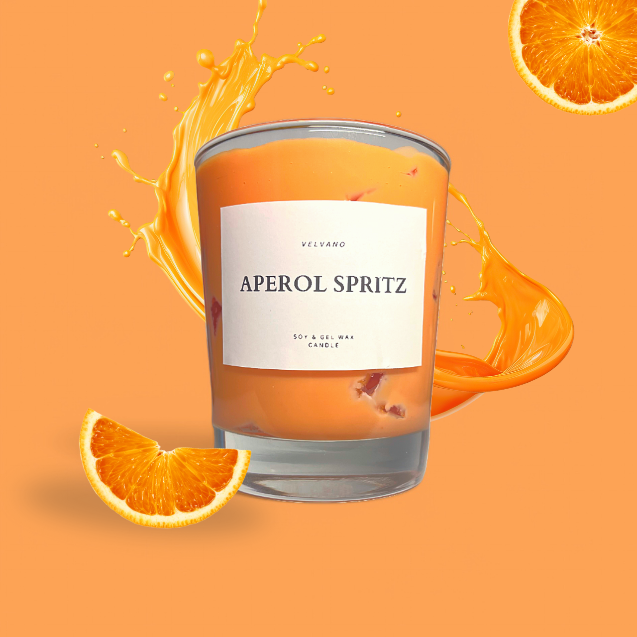 Aperol Spritz Kerze