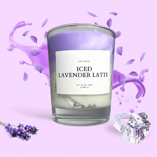 Iced Lavender Latte Kerze