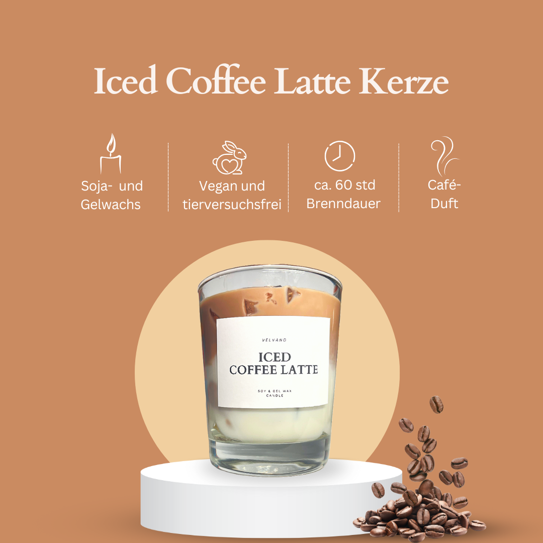 Merkmale Iced Coffee Latte Kerze