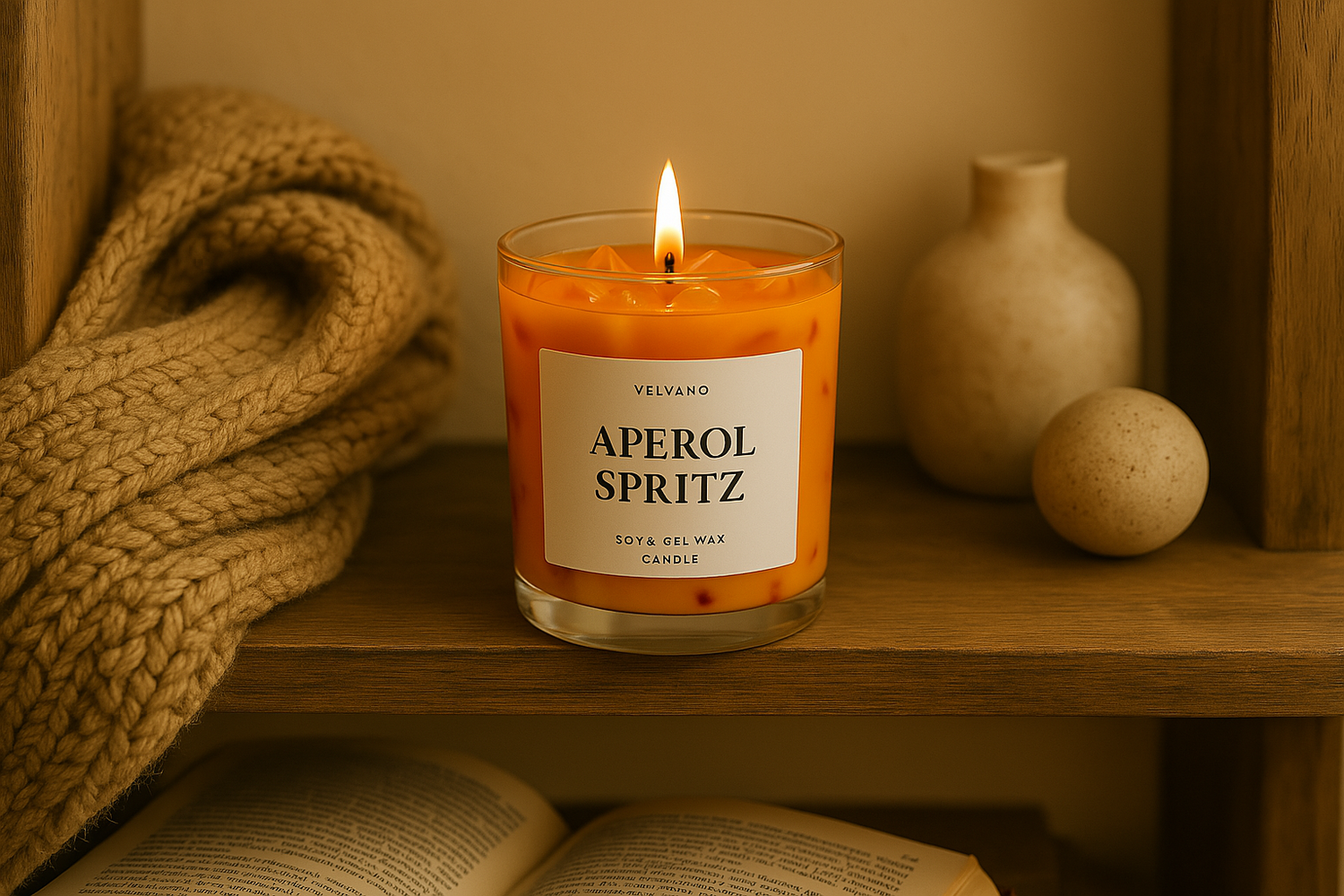 Aperol Spritz Kerze